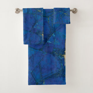 Moderne Blauwe Lapis Lazuli Bad Handdoek