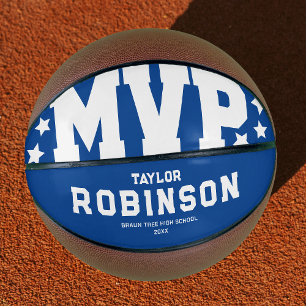 Moderne blauwe MVP-basketbalgeschenk Basketbal