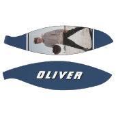 Moderne blauwe naam Tekst Foto Basketball Basketbal (Panelen)