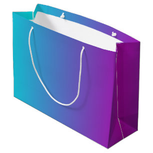 Moderne blauwe Paarse gradiënt Groot Cadeauzakje
