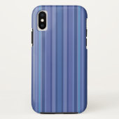 Moderne Blauwe Paarse Streep iPhone Case-Mate iPhone Case (Achterkant)