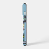 Moderne Blauwe Schotse Terriër Hondenkunst iPhone 15 Hoesje (Linkerkant)