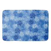 Moderne blauwe vorst badmat (Voorkant)