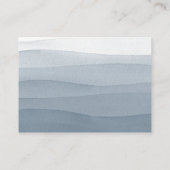 Moderne blauwe Waterverf wash Wedding Accommodatio Informatiekaartje (Achterkant)