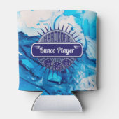 Moderne Blauwe Wervelbundel Lucky Dice Cooler (Achterkant)