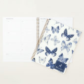 Moderne Blauwe & Witte Vlinder Planner (Display)