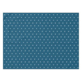 Moderne blauwgroen blauwe en witte sterren vakanti tafelkleed (Voorkant (Horizontaal))