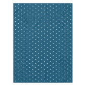 Moderne blauwgroen blauwe en witte sterren vakanti tafelkleed (Voorkant)