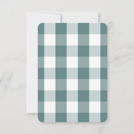 Moderne Blauwgroen buffelconferentie uitnodiging v (Achterkant)