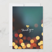 Moderne Blauwgroen Gold Bokeh Lights Bachelorette Kaart (Achterkant)