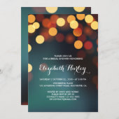 Moderne Blauwgroen gouden rugleuning lichte Vrijge Kaart (Voorkant / Achterkant)