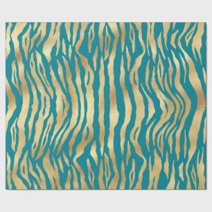 Moderne Blauwgroen goudmakreelvisserij Cadeaupapier