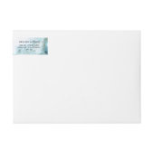 Moderne Blauwgroen Waterverf Moss Agate BarefootBr (Voorkant)