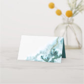 Moderne Blauwgroen Waterverf Moss Agate BarefootBr (Achterkant)