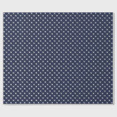 Moderne blauwwitte margotonijn cadeaupapier (Vlak)