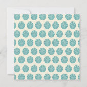 Moderne Bleu Vert 40e anniversaire Invitation de f (Dos)