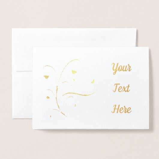 Moderne bloei Abstract Folie Kaarten (Voorkant met envelop)