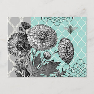 Moderne  bloem briefkaart