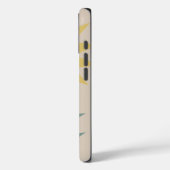 Moderne bloem en aangepaste tekst Case-Mate iPhone case (Achterkant / Links)