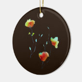 Moderne bloem keramisch ornament (Links)