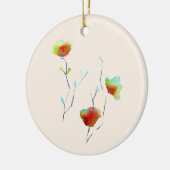 Moderne bloem keramisch ornament (Links)