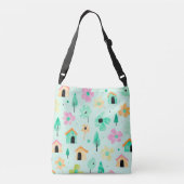 Moderne Bloem Kunst Tas (Achterkant)
