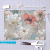 Moderne Bloem Mixed Media Tissuepapier (Craft)
