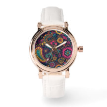 Moderne Bloem Paisley eWatch Horloge