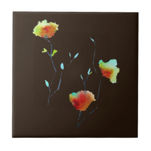 Moderne bloem tegeltje