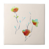 Moderne bloem tegeltje (Voorkant)