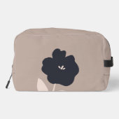 Moderne Bloemen Aangepaste naam Toilettasje (Achterkant)