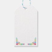 Moderne Bloemen Aangepaste Sieraden Display Hang L Cadeaulabel (Voorkant)