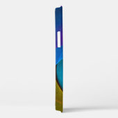 Moderne Bloemen Abstracte Kunst Roze Blauw Patroon Case-Mate iPhone Case (Achterkant / Rechts)