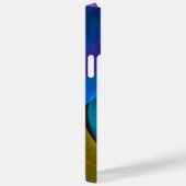 Moderne Bloemen Abstracte Kunst Roze Blauw Patroon Case-Mate iPhone Case (Achterkant / Rechts)