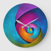 Moderne Bloemen Abstracte Kunst Roze Blauw Patroon