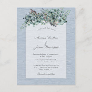 Moderne Bloemen Alles In Een Huwelijksuitnodiging Briefkaart