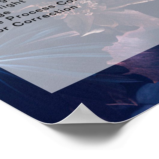 Moderne Bloemen Boho Salon Prijslijst Poster (Hoek)