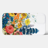 moderne bloemen Case-Mate iPhone case (Achterkant (horizontaal))