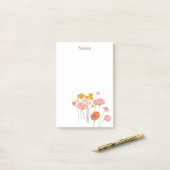 Moderne Bloemen Post-it® Notes (Op bureau)