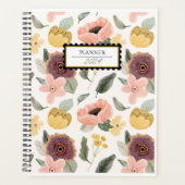 Moderne bloemenbedekking Weekblad en Maandelijkse  Planner (Voorkant)
