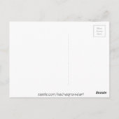 Moderne bloemenbloemen voor waterverf briefkaart (Achterkant)