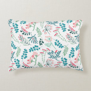 Moderne bloemenprint accent kussen