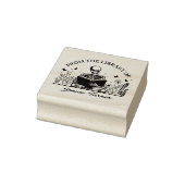 Moderne bloemenschedel boekplaat Uit de Bibliothee Rubberstempel (Stempel)