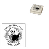 Moderne bloemenschedelboek uit de bibliotheek van 	rubberstempel (Gestempeld)