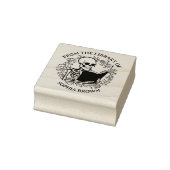 Moderne bloemenschedelboek uit de bibliotheek van 	rubberstempel (Stempel)