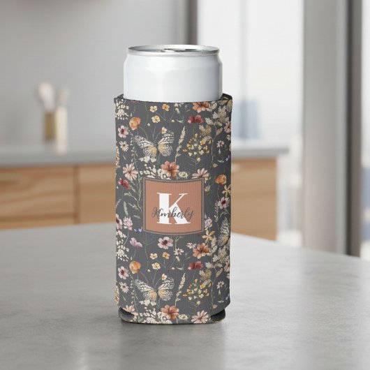 Moderne Bloemige Monogramnaam