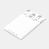 Moderne Bloemige Pastelrozen Post-it® Notes (Schuin)