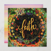  moderne bloemmoed bedankkaart (Voorkant / Achterkant)