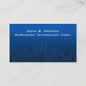 Moderne Blue Circuit Board-technologie Visitekaartje (Voorkant)