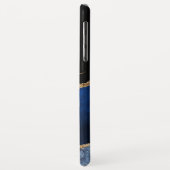 Moderne Blue Gold Agate Geode Canvas tas Case-Mate iPhone Case (Achterkant/links)